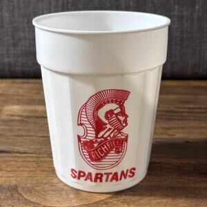 Vintage Richfield Spartans Plastic Cup 4 3/4” Tall MN Minnesota